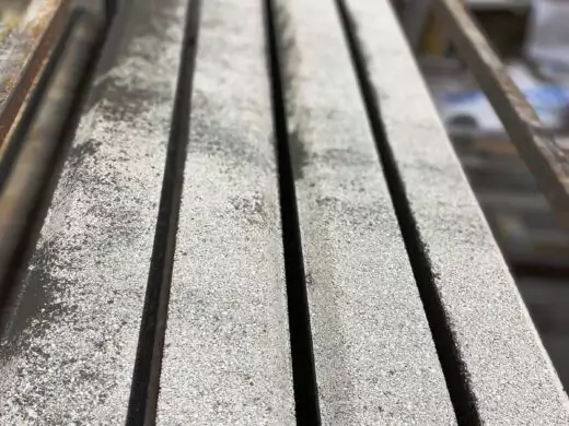 Бордюр садовый 1000х200х80 №3 "Серо-белый", фактура гладкий, гранитная, мрамор-1