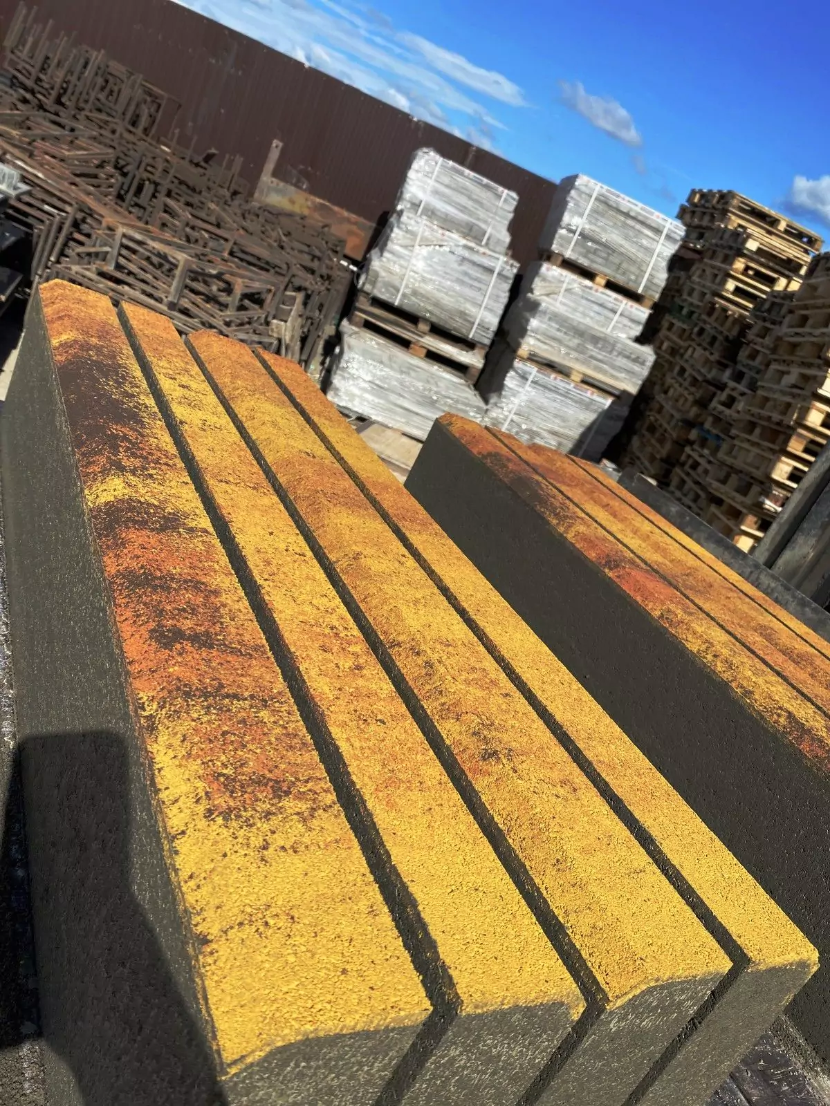 Бордюр садовый 1000х200х80 №10 "Джафар", фактура гладкий, гранитная, мрамор-1